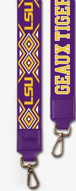 Desden LSU Ikat Patterned 2" Purse Strap