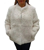 Alpakaandmore Natural Chinchilla Fur Jacket White (Small) - £763.46 GBP