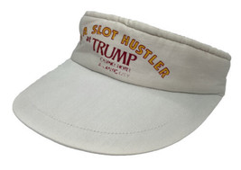 Vintage Trump Casino Visor Hat Cap Atlantic City I&#39;m a Slot Hustler Segal Small - £14.31 GBP