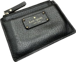Kate Spade New York Black Women&#39;s Wallet Wristlet Zip Tassel Card Holder - £15.50 GBP