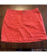 Vineyard Vines Shep &amp; Ian Skirt Women&#39;s Size 8 Corduroy Anchor Print Red... - $25.97 CAD