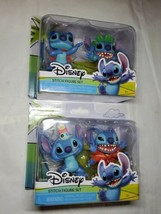 2 New Disney Lilo &amp; Stitch Figure Set 3&quot; Superhero + Hula &amp; Alien + Scrump Lot - £21.02 GBP