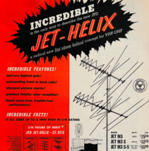 1954 JFD Jet Helix Television Antenna Advertisement Vintage Electronics ... - $24.99