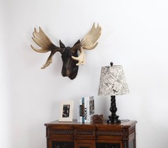 Moose Head Hangs on Wall-Wall Hanging, Wall Decor, Home Decor, Handmade ... - £216.31 GBP