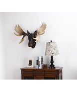 Moose Head Hangs on Wall-Wall Hanging, Wall Decor, Home Decor, Handmade ... - £216.31 GBP