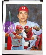 Johnny Bench Cincinnati Reds MLB Baseball Art Original Oil Painting 1 - $5,255.70 CAD