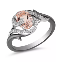 Enchanted Disney Villains Maleficent Engagement CZ Diamond silver Promise Ring - £77.68 GBP