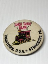 CHOO CHOO BARN Pinback Vintage Badge Button Model Train Collectable Advertising  - £9.43 GBP