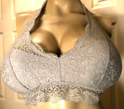 AERIE 36B Lined Wire Free 36 B Gray Bralette Bra - £5.49 GBP