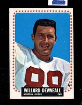 1964 Topps #72 Willard Dewveall Vg+ Sp Oilers *X63070 - $8.09