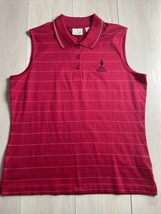 EP Pro Golf Large Red Sleeveless Tennis Pickleball Shirt Top Black Diamo... - £9.90 GBP