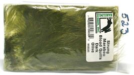 Marabou Blood Strung Quills Fly-Tying Hareline Olive #523 - $4.94