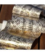 Elaphe Snake Leather Sankeskin Snak Skin Leathercraft Marble Gold - $14.84+