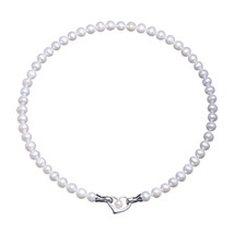 Pearl Necklace Freshwater Cultured Pearls with Heart Anniversary Gifts for Women - £118.23 GBP