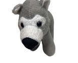 DL-Dogas Husky Plush Gray and White Small Stuffed Dog 6 inch Tall - $6.73
