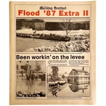1987 Kennebec Flood Newspaper Morning Sentinel Maine 87 Extra 2 April 4 DWHH7 - £31.23 GBP