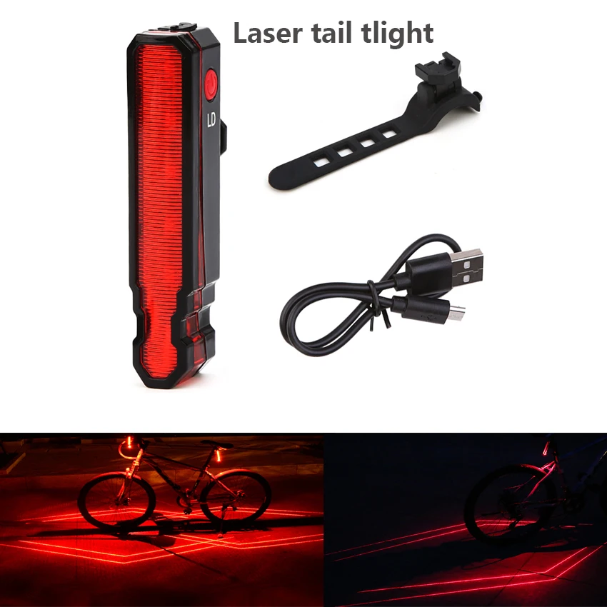 Bicycle Rear Lights Usb Rechargeable For Bike  Bell With Turn Indicators Led Aut - $142.57