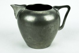 Vintage Pewter Creamer, Flat Angled Handle, Kings Quality Pewter 506, #PWT009 - £19.47 GBP