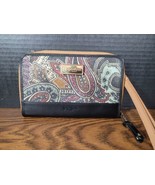 SPARTINA 449 Daufuskie Island  Wristlet Wallet Clutch Canvas Leather - €14,03 EUR