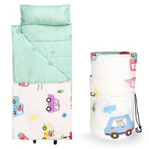Toddler Nap Mat With Carry Bag,Sleeping Bag With Removable Pillow,Measur... - £72.36 GBP