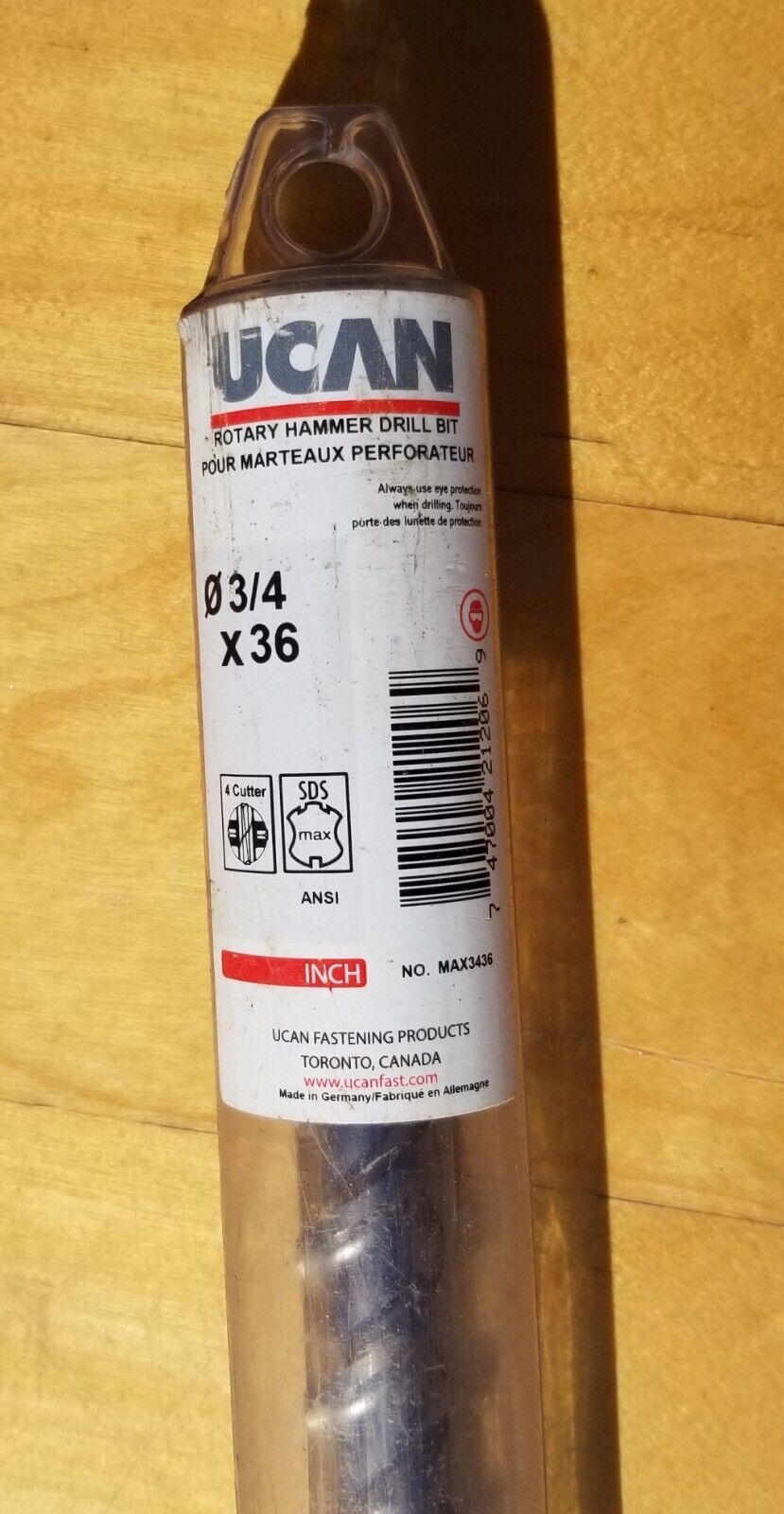 UCAN Rotary Hammer Drill Bit. 3/4 Inch X 36 Inch - $72.23