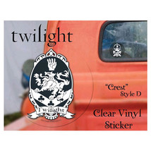 Twilight Sticker Clear Vinyl Style D (Crest) - $12.57