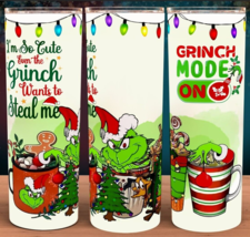 Grinch Mode On The Grinch Who Stole Christmas Coffee Holiday Cup Tumbler - £15.53 GBP