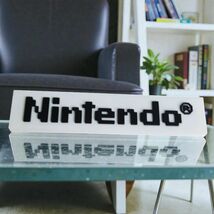 Nintendo Logo Sign 8 Bit Pixel Art Retro Game Room Decor Collectible Dis... - $14.69