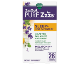 PURE Zzzs Sleep+ Next Day Energy Melatonin and Extended Release B-Vitami... - £25.16 GBP