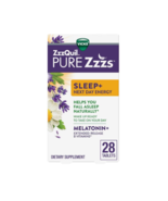 PURE Zzzs Sleep+ Next Day Energy Melatonin and Extended Release B-Vitami... - $31.99