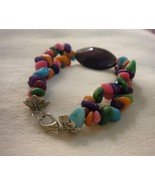 Rainbow Rock Bead Bracelet - $34.68 CAD