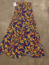 Lularoe NWT Full Length Multicolor Floral Print Pink Orange Maxi Skirt - Size XS - £18.51 GBP