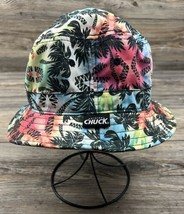 Original CHUCK Bucket Hat One Size Hawaiian Print Palm Trees Beach Resort Vacay - £13.22 GBP