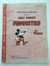 Jane Smisor Bastien Presents Walt Disney Favorites for Piano 1969 Sheet Music - £5.43 GBP