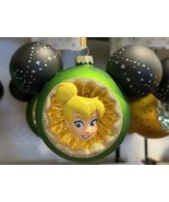 Disney Parks Tinker Bell Mickey Mouse Icon Blown Glass Ornament NWT Holi... - £39.31 GBP