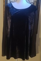 Faded Glory ~ Women&#39;s Size Medium (8-10) ~  Velvet ~ Long Sleeve Top - $14.96