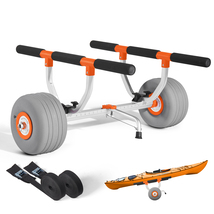 VEVOR Kayak Cart, 350 lbs Load, Kayak Trolley with 12-inch Inflatable PU... - $98.99