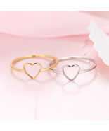 [Jewelry] Best Friend Heart Ring for Birthday Gift - Not Fade Color - £7.98 GBP