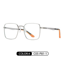 Anti-Blue Light Glasses To Make Big Face Thin-Looked Metal Large Frame Glasses T - £12.15 GBP