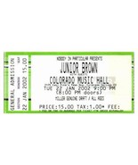 Junior Marron Concert Ticket Stub Janvier 22 2002 Colorado Springs Colorado - £32.65 GBP