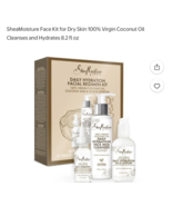 Shea Moisture Virgin Coconut Oil 3 Pc Hydrating Body Kit Lotion Wash &amp; Oil - $40.76 CAD