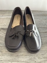 Grasshopper Classic Brown Leather Padded Insole Comfort Loafers Size 11 ... - $21.49