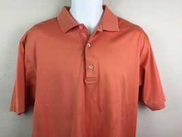 Bobby Jones Men&#39;s Polo Shirt Orange Collared Buttoned Work Casual Size M... - £27.56 GBP