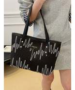 Contrast PU Leather Tote Bag - $29.45 CAD
