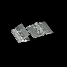 Fujiyuan 5 Pcs 25mmx34mm Plastic Acrylic Folding Hinge Plexiglass for Ca... - £3.58 GBP
