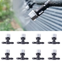 50Pcs Micro Spray Irrigation Drippers,Three-Way Integrated Atomizing Nozzle, - £30.62 GBP