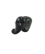Juliana Objet D’arts Glass Gary Elephant Trunk Up Small Paperweight Figu... - £11.63 GBP