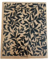 Stampin Up Rubber Stamp Leafy Glade Large Background Plant Nature Leaf Tropical - £7.16 GBP