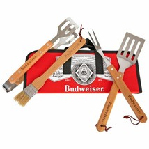 Budweiser Ready to Serve Fabric Grill Set for Outdoor Fun - Red - £39.04 GBP