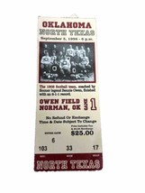 1998 Oklahoma Sooners North Texas Football Ticket Stub OU Norman 9/5/1998 - £6.44 GBP